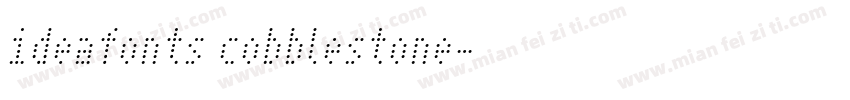 ideafonts cobblestone字体转换